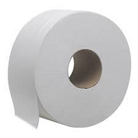Туалетная бумага рулонная белая Джамбо+